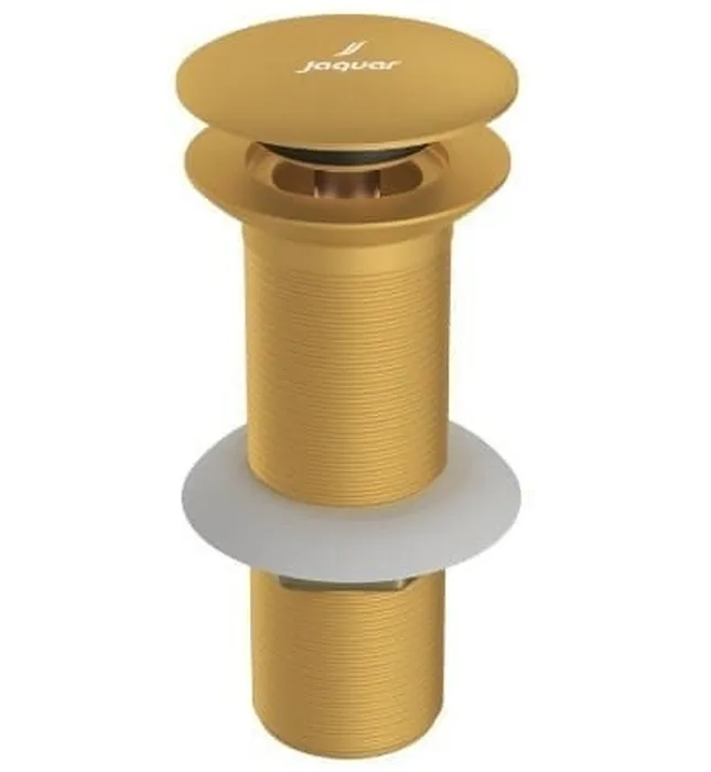 Đầu xả nhấn có tràn màu vàng mờ Ấn Độ Jaquar ALD-GMP-727L130