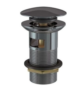 Đầu xả nhấn có tràn màu đen chrome Jaquar ALD-BCH-729