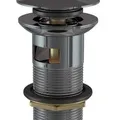 Đầu xả nhấn có tràn màu đen chrome Jaquar ALD-BCH-729