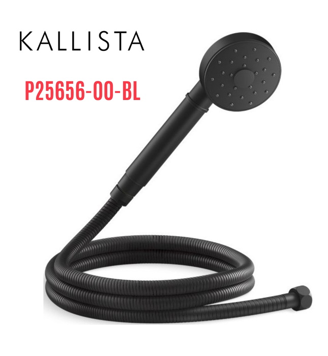 Bộ dây bát sen tắm cầm tay màu đen Kallista P25656-00-BL