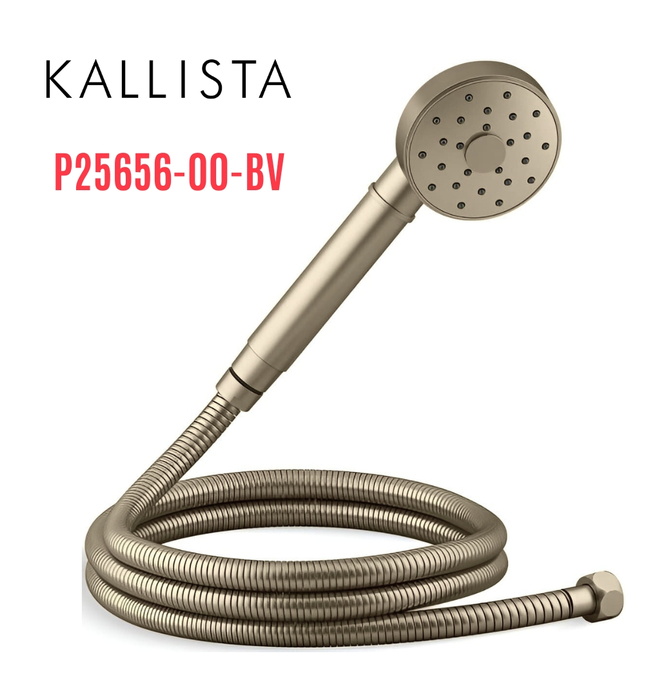 Bộ dây bát sen tắm cầm tay màu đồng Kallista P25656-00-BV