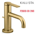 Vòi chậu rửa mặt cổ thấp màu đồng Kallista P26610-00-2MB