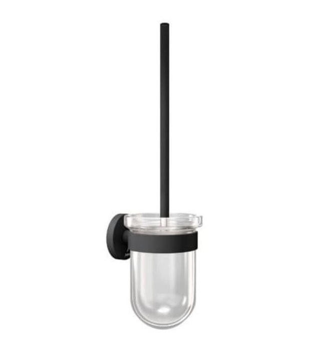 Giá đỡ và chổi cọ bồn vệ sinh mạ đen mờ Jaquar ACN-BLM-1143N