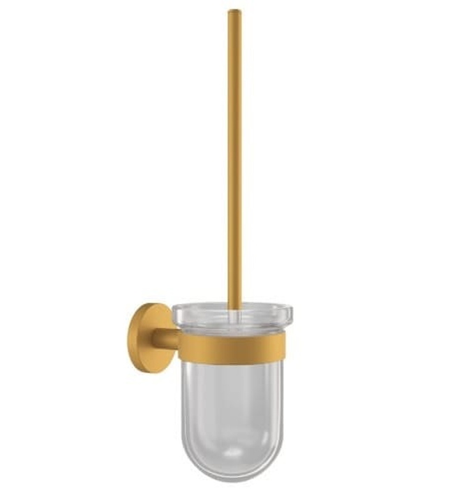 Giá đỡ và chổi cọ bồn vệ sinh màu vàng mờ Jaquar ACN-GMP-1143N