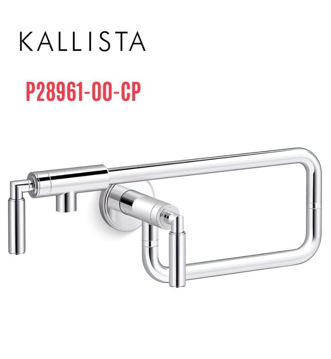 Vòi phụ gắn tường cho bếp màu chrome Kallista P28961-00-CP