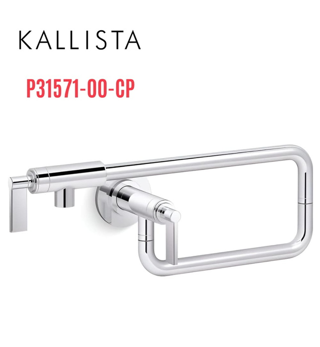 Vòi phụ gắn tường cho bếp màu chrome Kallista P31571-00-CP