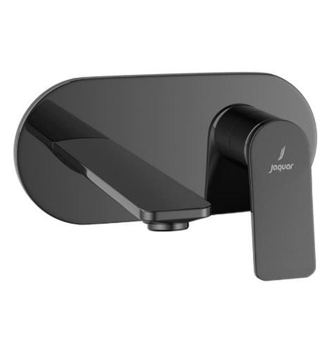 Mặt nạ vòi lavabo nóng lạnh âm tường mạ đen chrome Jaquar LAG-BCH-91233NK