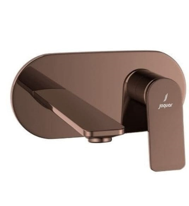 Mặt nạ vòi lavabo nóng lạnh âm tường mạ đồng đỏ Jaquar LAG-BGP-91233NK