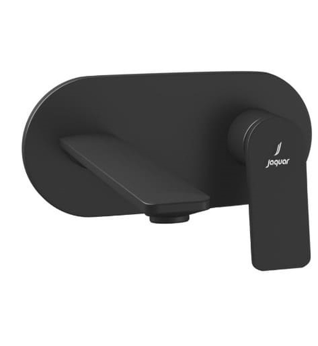 Mặt nạ vòi lavabo nóng lạnh âm tường mạ đen mờ Jaquar LAG-BLM-91233NK