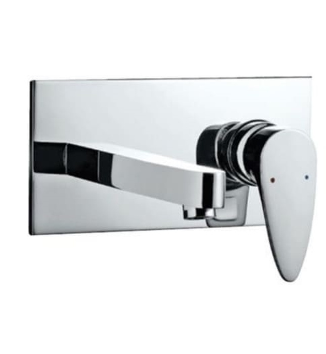 Mặt nạ vòi lavabo nóng lạnh âm tường mạ chrome Jaquar VGP-CHR-81233NK