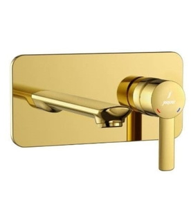 Mặt Nạ vòi Lavabo Nóng Lạnh Âm Tường mạ vàng sáng Jaquar FUP-GBP-29233NKPM