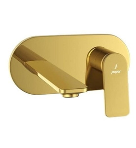 Mặt nạ vòi lavabo nóng lạnh âm tường mạ vàng sáng Jaquar LAG-GBP-91233NK