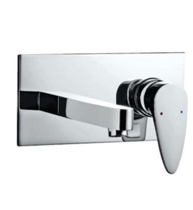 Mặt nạ vòi lavabo nóng lạnh âm tường mạ chrome Jaquar VGP-CHR-81233NK