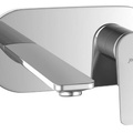 Mặt nạ vòi lavabo nóng lạnh âm tường mạ chrome Jaquar LAG-CHR-91233NK