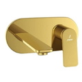 Mặt nạ vòi lavabo nóng lạnh âm tường mạ vàng sáng Jaquar LAG-GBP-91233NK