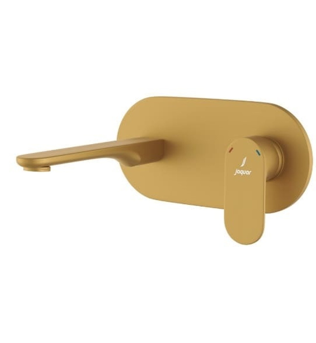 Mặt nạ vòi lavabo nóng lạnh âm tường mạ vàng mờ Jaquar OPP-GMP-15233NKPM