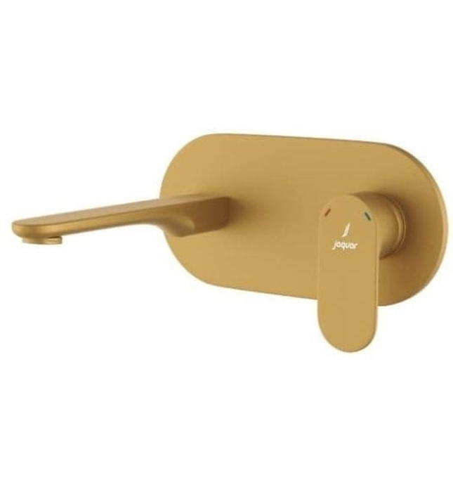 Mặt nạ vòi lavabo nóng lạnh âm tường mạ vàng mờ Jaquar OPP-GMP-15233NKPM
