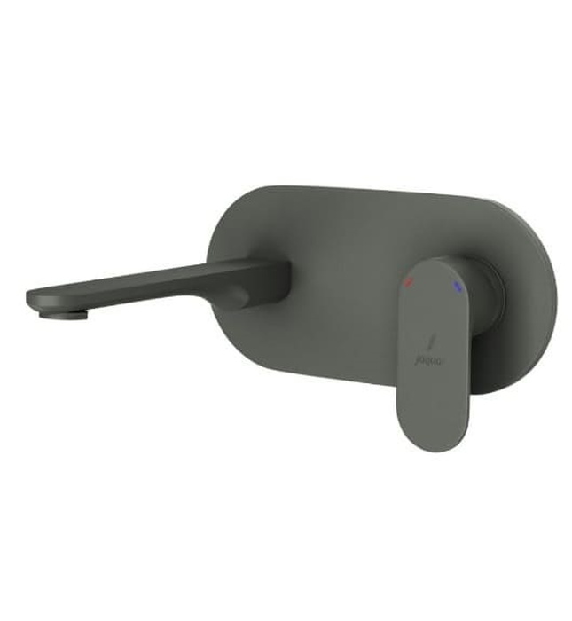 Mặt nạ vòi lavabo nóng lạnh âm tường mạ than chì Jaquar OPP-GRF-15233NKPM