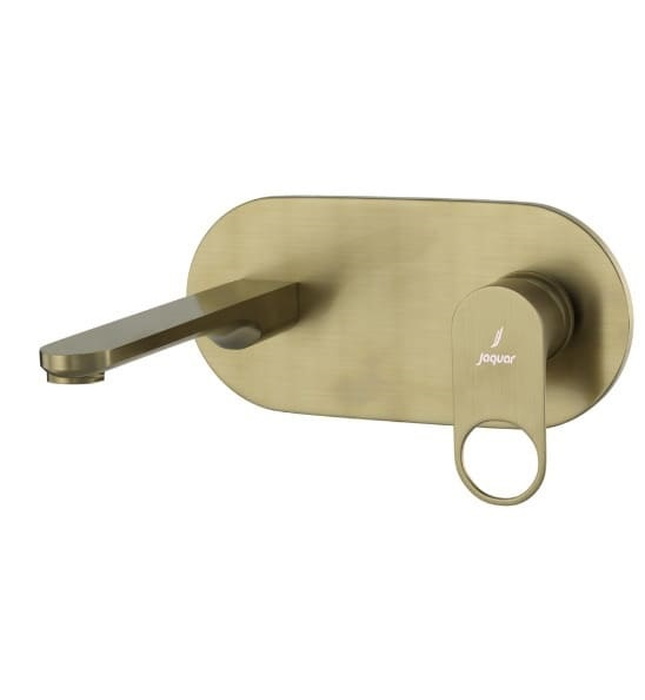 Mặt nạ vòi lavabo nóng lạnh âm tường mạ đồng cổ Jaquar ORP-ABR-10233NKPM
