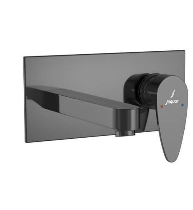 Mặt nạ vòi lavabo nóng lạnh âm tường mạ đen chrome Jaquar VGP-BCH-81233NK