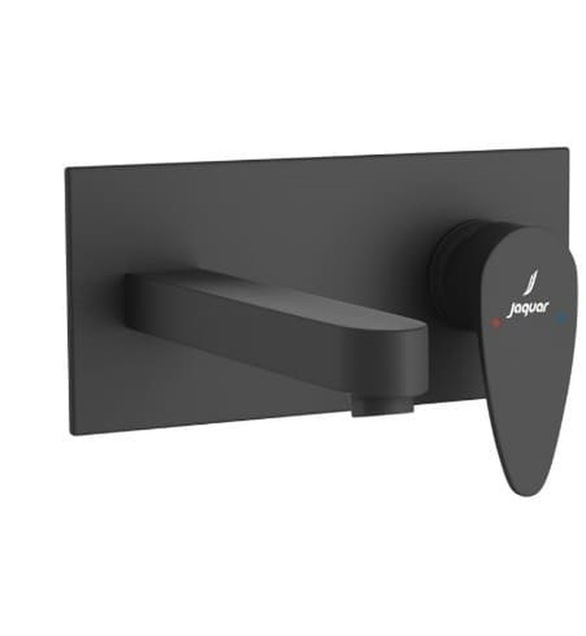 Mặt nạ vòi lavabo nóng lạnh âm tường mạ đen mờ Jaquar VGP-BLM-81233NK