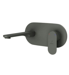 Mặt nạ vòi lavabo nóng lạnh âm tường mạ than chì Jaquar OPP-GRF-15233NKPM