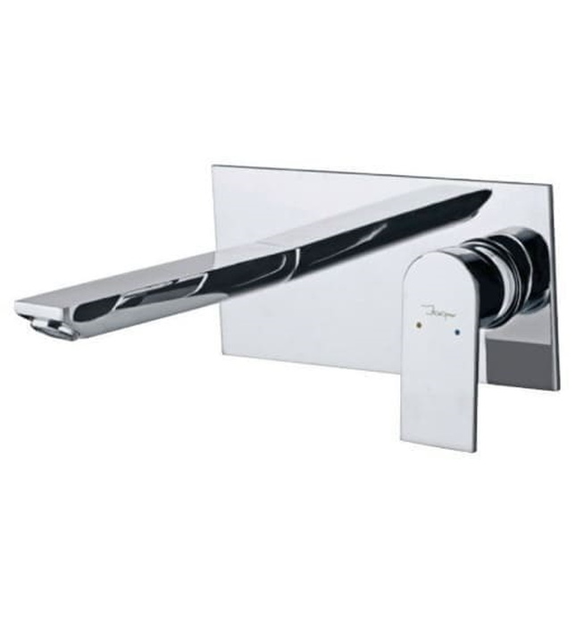 Mặt nạ vòi lavabo nóng lạnh âm tường mạ chrome Jaquar LYR-CHR-38233NK