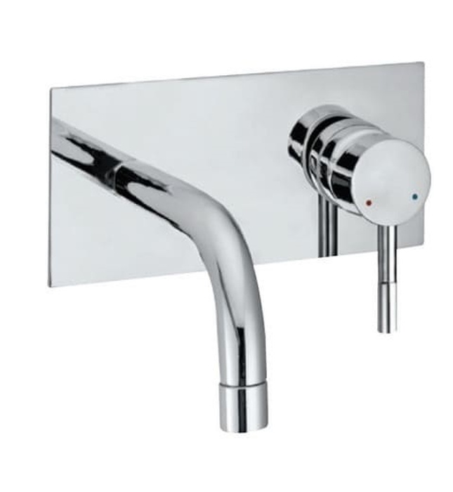 Mặt nạ vòi lavabo nóng lạnh âm tường mạ chrome Jaquar SOL-CHR-6233NK
