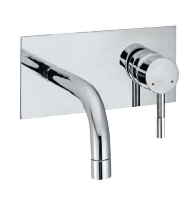 Mặt nạ vòi lavabo nóng lạnh âm tường mạ chrome Jaquar SOL-CHR-6233NK