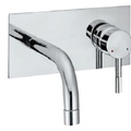 Mặt nạ vòi lavabo nóng lạnh âm tường mạ chrome Jaquar SOL-CHR-6233NK