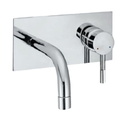 Mặt nạ vòi lavabo nóng lạnh âm tường mạ chrome Jaquar SOL-CHR-6233NK