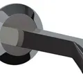 Tay sen đúc gắn tường mạ đen chrome Jaquar SHA-BCH-483