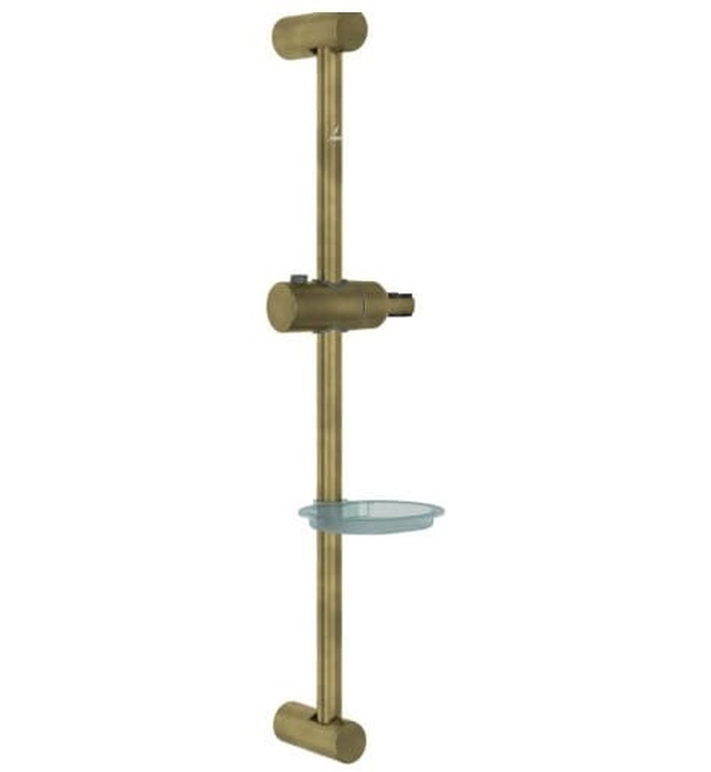 Thanh trượt sen tắm kèm đĩa đựng xà phòng mạ đồng cổ Jaquar SHA-ABR-1187N