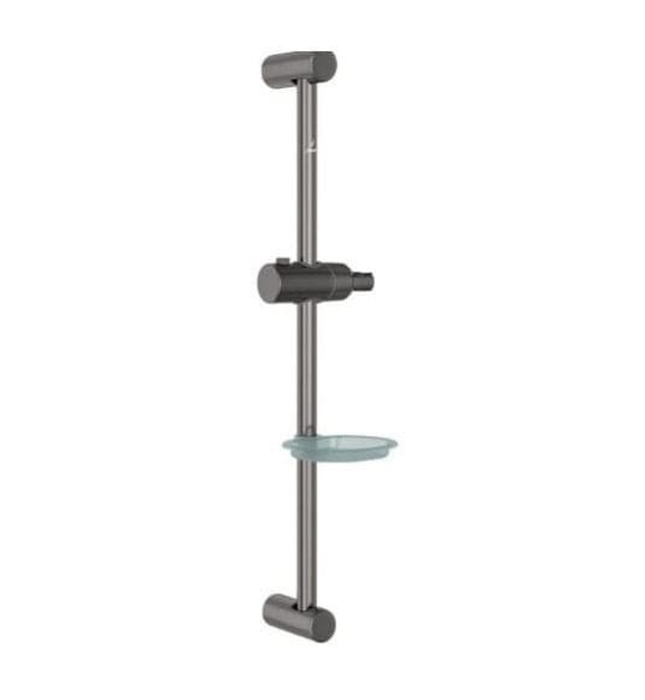 Thanh trượt sen tắm kèm đĩa xà phòng mạ đen chrome Jaquar SHA-BCH-1187N