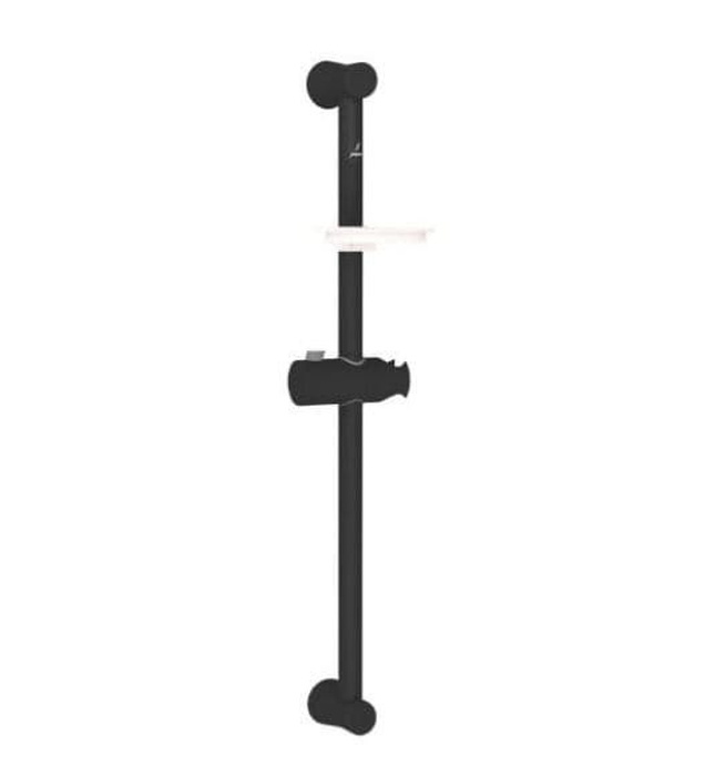 Thanh trượt sen kèm đĩa đựng xà phòng mạ đen mờ Jaquar SHA-BLM-1189N