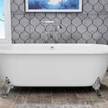 Bồn Tắm Độc Lập Có Chân Mạ Vàng Jaquar Queen's JBT-WHT-FSBTMAD1778G 1.7m