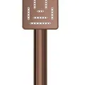 Tay sen tắm chữ nhật mạ đồng đỏ Jaquar HSH-BGP-1657