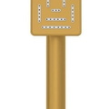 Tay sen tắm chữ nhật mạ vàng mờ Jaquar HSH-GMP-1657
