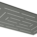 Bát sen cây chữ nhật mạ than chì Jaquar OHS-GRF-1637
