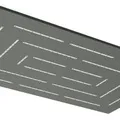 Bát sen cây chữ nhật mạ than chì Jaquar OHS-GRF-1637