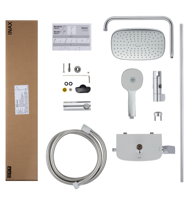 Vòi sen tắm đứng tăng áp Inax BFV-615S-8C