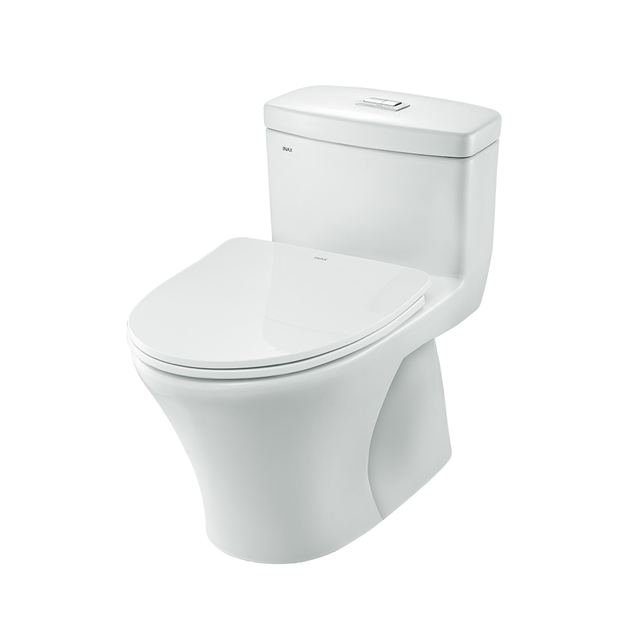 Bàn cầu 1 khối nắp êm mỏng xả nhấn Inax AC-900VRN-2