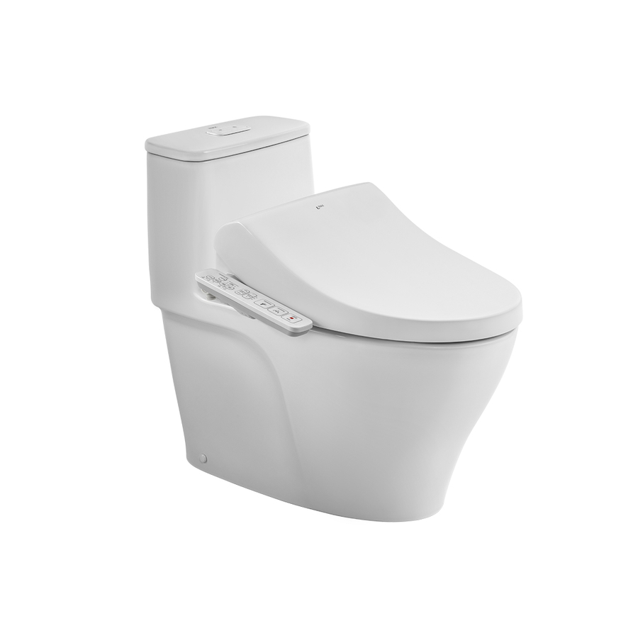 Bồn Cầu 1 Khối Nắp Rửa Điện Tử Inax AC-989+CW-H18VN