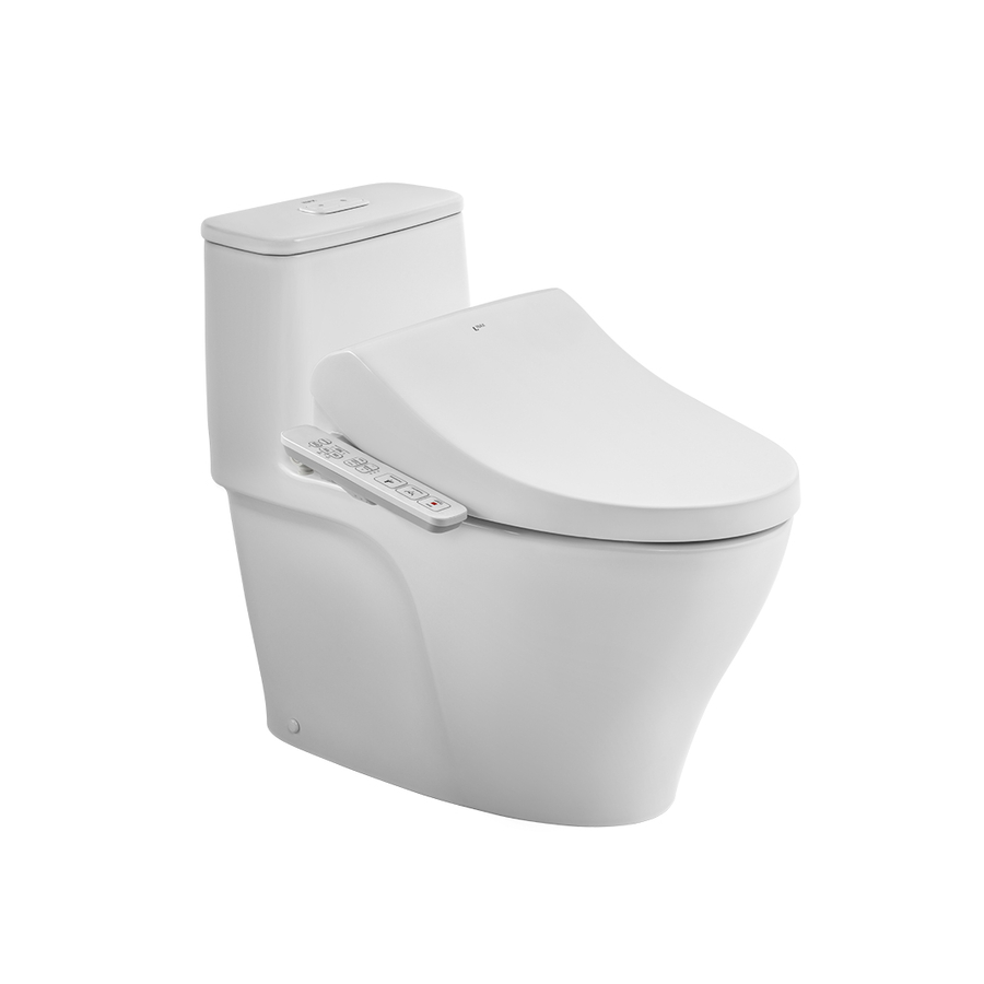 Bồn Cầu 1 Khối Nắp Rửa Điện Tử Inax AC-989+CW-H17VN