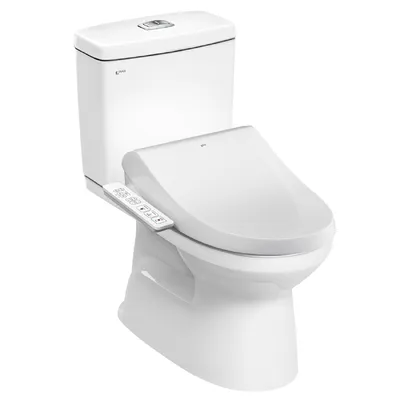 Bồn cầu 2 khối nắp điện tử Inax C-514A+CW-H17VN/BW1
