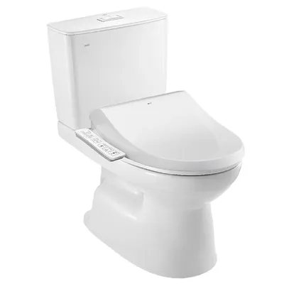 Bồn cầu 2 khối nắp điện tử Inax C-514A+CW-H18VN/BW1