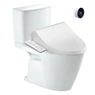 Bồn cầu 2 khối xả tự động nắp điện tử Inax ACT-602+CW-H18VN/BW1