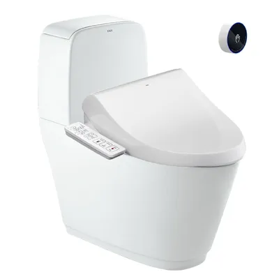 Bồn cầu 2 khối xả tự động nắp điện tử Inax ACT-832+CW-H18VN/BW1