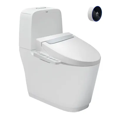 Bồn cầu 2 khối xả tự động nắp điện tử Inax ACT-832+CW-H20VN/BW1
