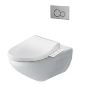 Bồn cầu âm tường nắp điện tử Inax AC-23P+CW-H18VN/BW1